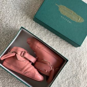 Buscemi Baby Pink Leather Sneakers